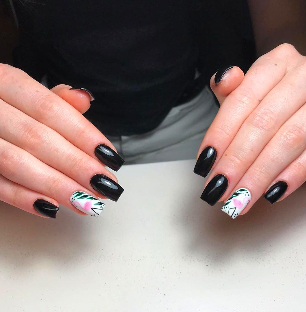 60+ Trendy Matte Black Nails Designs Inspirations For Ladies