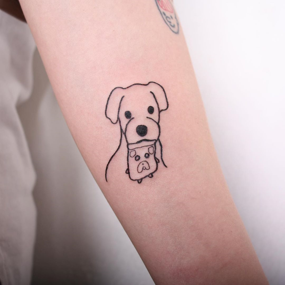 26 Cute Dog Tattoos Ideas For Dog Lovers