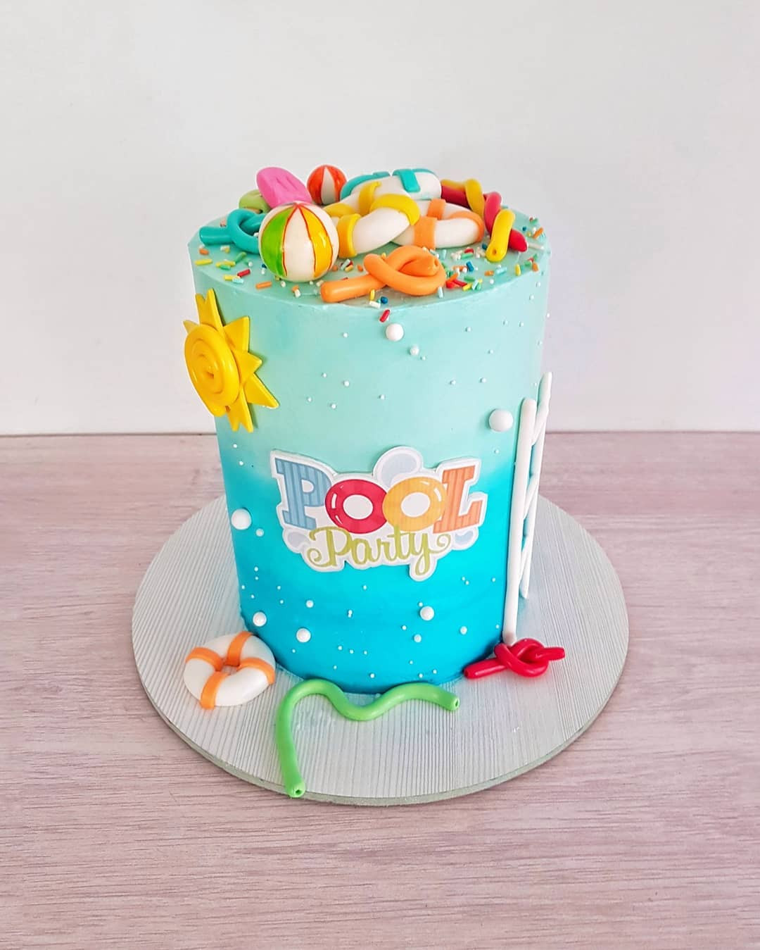 Pool Birthday Cake
