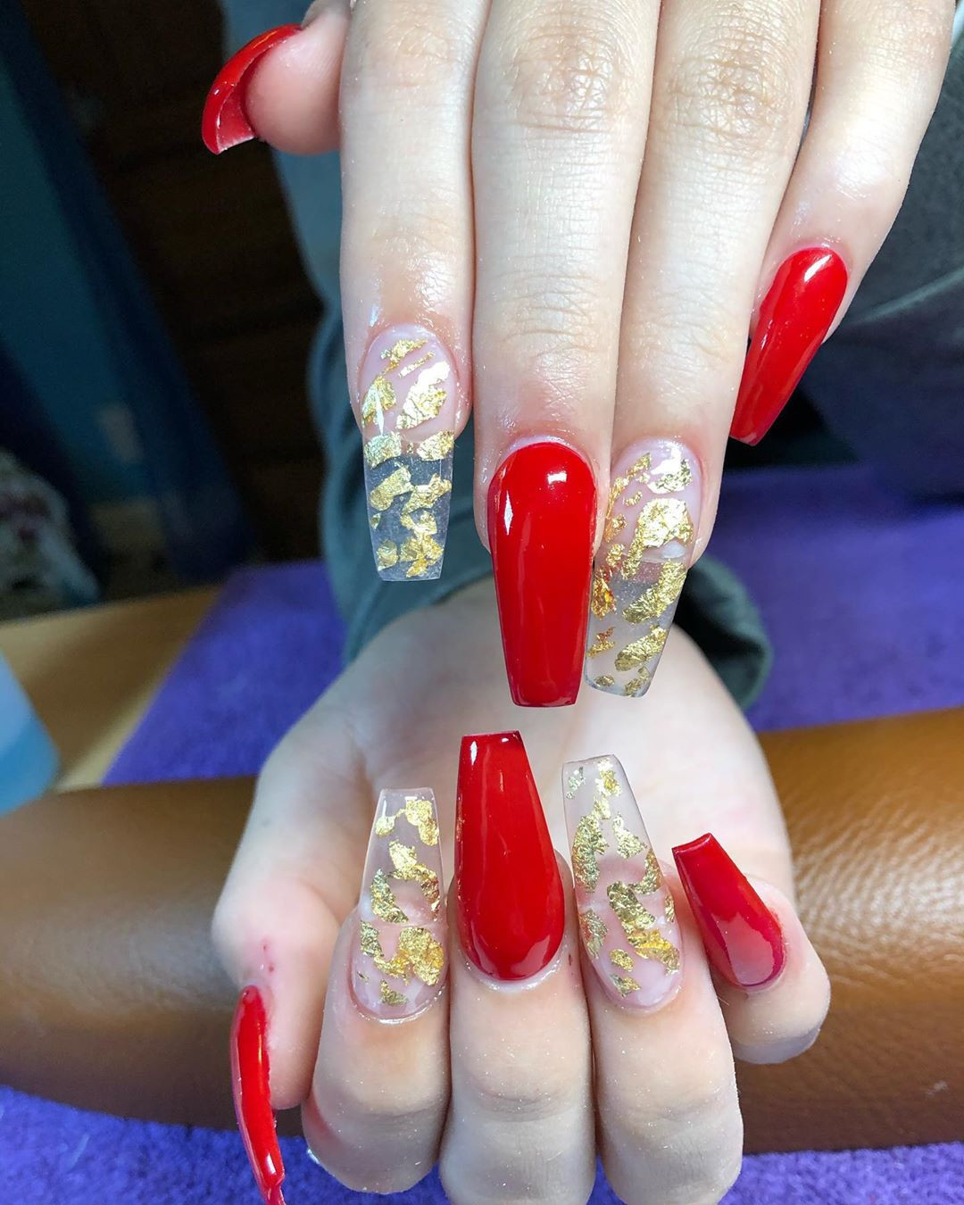 30 Best Red Acrylic Nail Designs of 2020