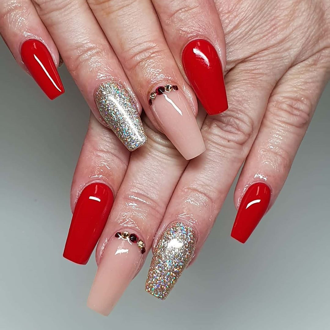 30 Best Red Acrylic Nail Designs of 2020