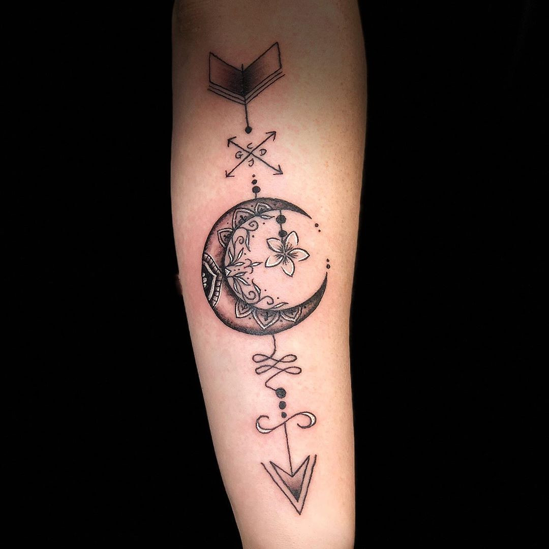 45 Moon Tattoos that will Illuminate your Imagination,realistic moon tattoos,full moon tattoos,moon tattoos meaning,full moon tattoos meaning