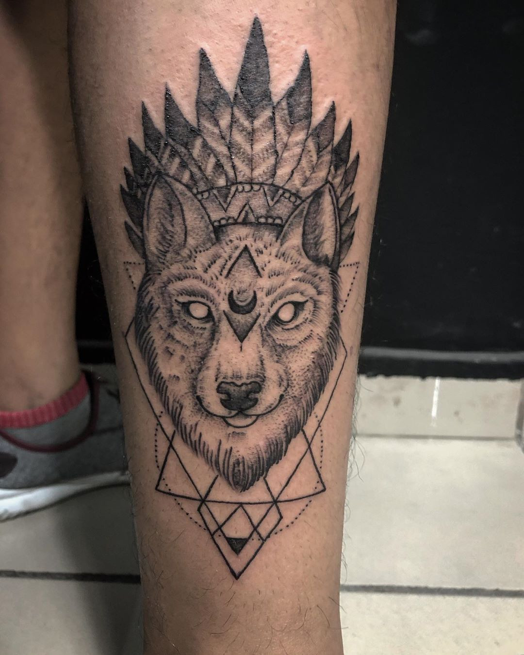 Ferocious Wolf Temporari Tattoos for Men Realistic Coyote Geometric Tato  Mountain Forest Animal Fake Tattoo Temporary Waterproof  AliExpress